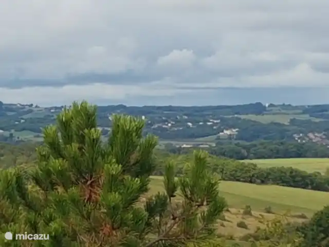 uitzicht vanuit de Gite